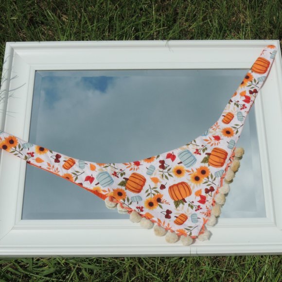 Pumpkin fall dog bandana - Picture 1 of 2
